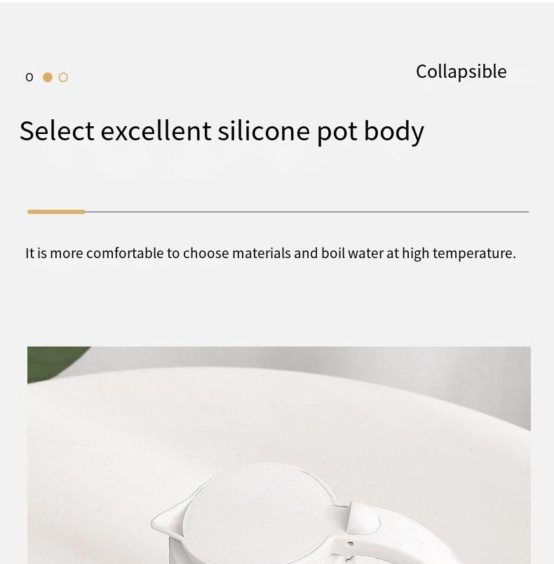 Foldable Silicone Electric Kettle For Business Travel & Dorms_voghion.com