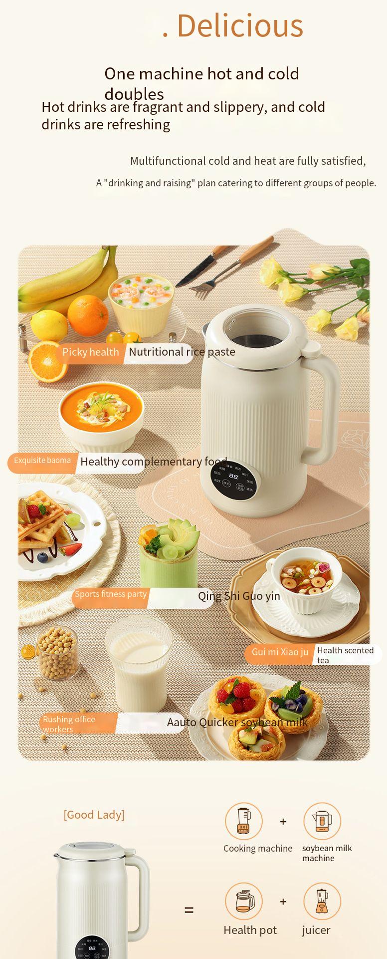 Fully Automatic Soy Milk Maker And Blender For 4 To 5 People_voghion.com