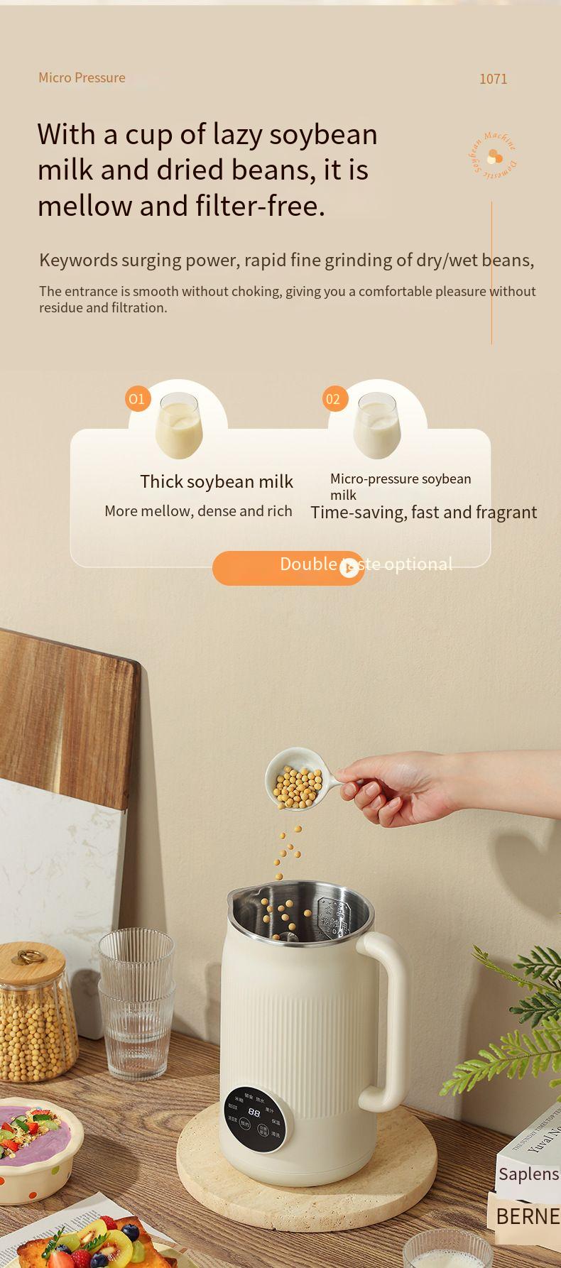 Fully Automatic Soy Milk Maker And Blender For 4 To 5 People_voghion.com