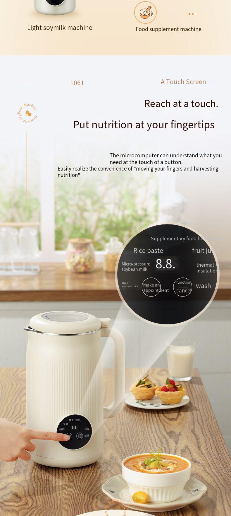 Fully Automatic Soy Milk Maker And Blender For 4 To 5 People_voghion.com