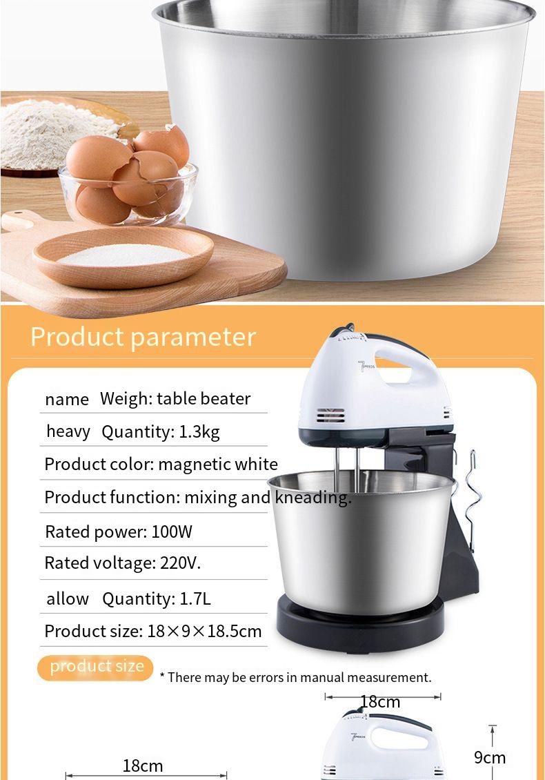 Stainless Steel Tabletop Egg Beater And Dough Mixer For Baking_voghion.com