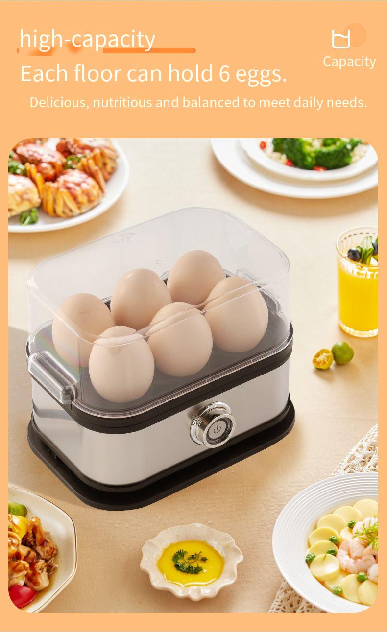 Multifunctional Egg Cooker With Automatic Stainless Steel Cooker, Kitchen Steamer, Household Breakfast Machine,_voghion.com