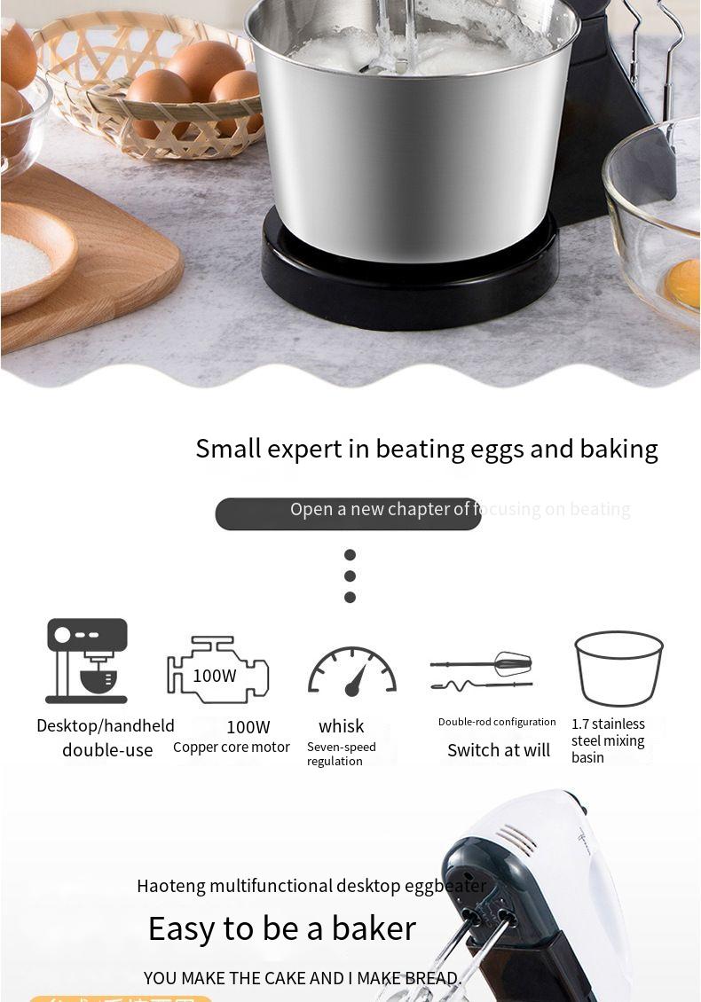 Stainless Steel Tabletop Egg Beater And Dough Mixer For Baking_voghion.com