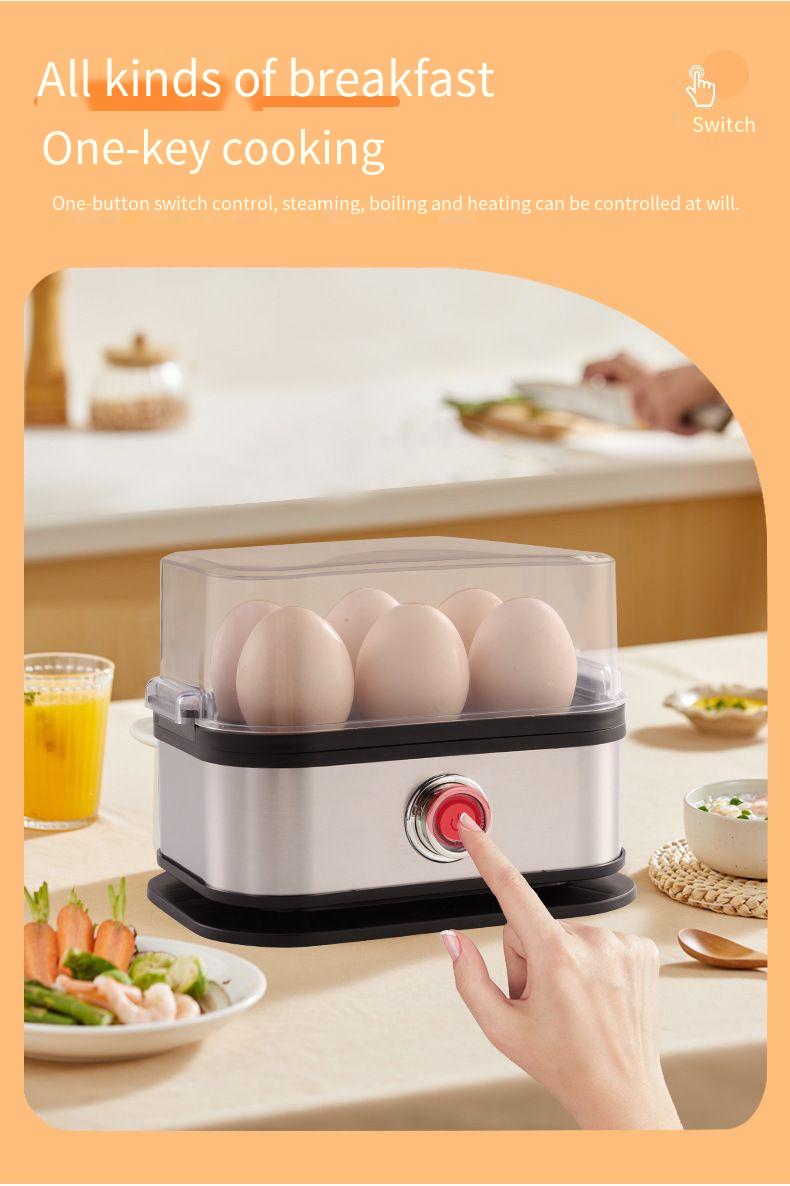 Multifunctional Egg Cooker With Automatic Stainless Steel Cooker, Kitchen Steamer, Household Breakfast Machine,_voghion.com