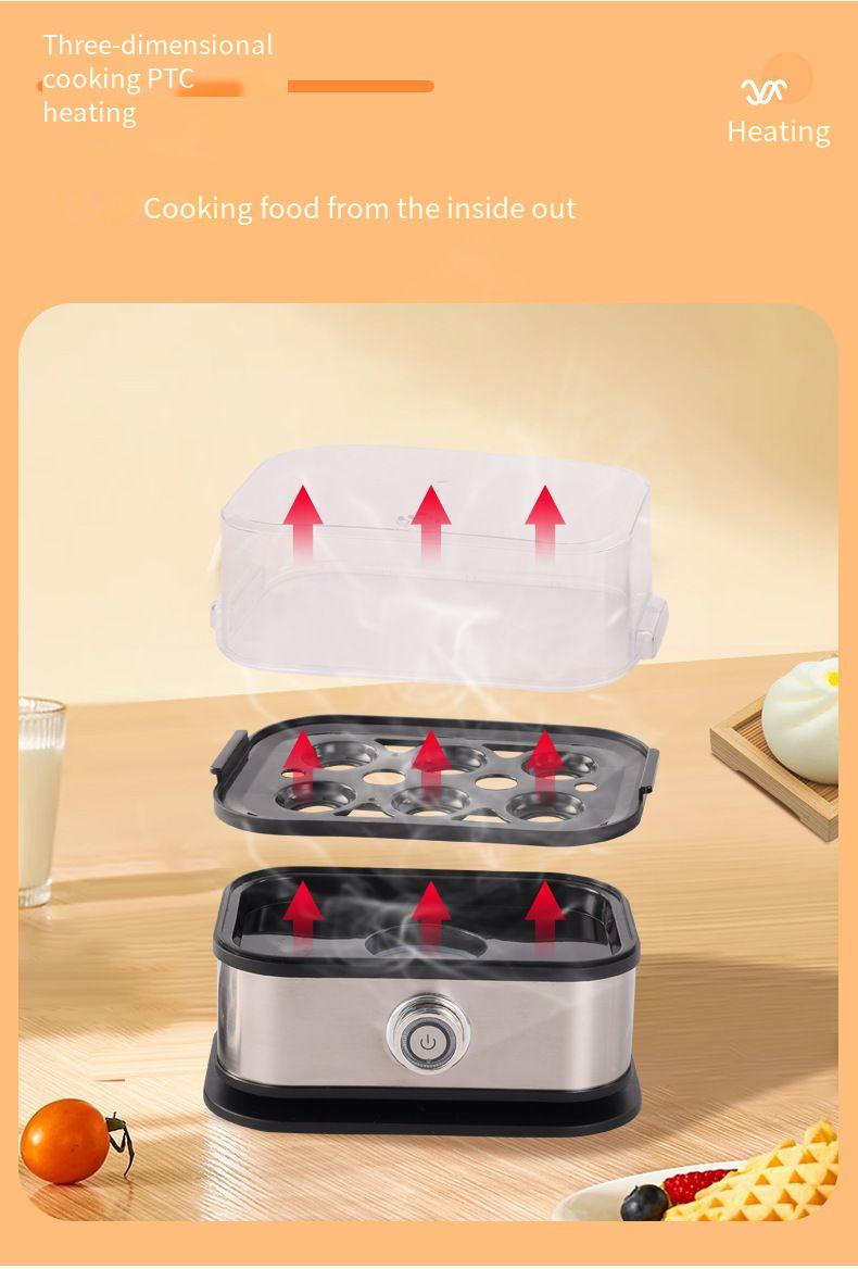 Multifunctional Egg Cooker With Automatic Stainless Steel Cooker, Kitchen Steamer, Household Breakfast Machine,_voghion.com