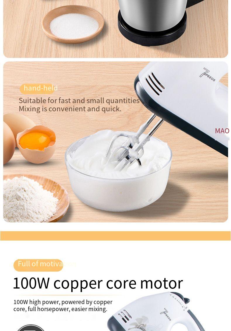 Stainless Steel Tabletop Egg Beater And Dough Mixer For Baking_voghion.com