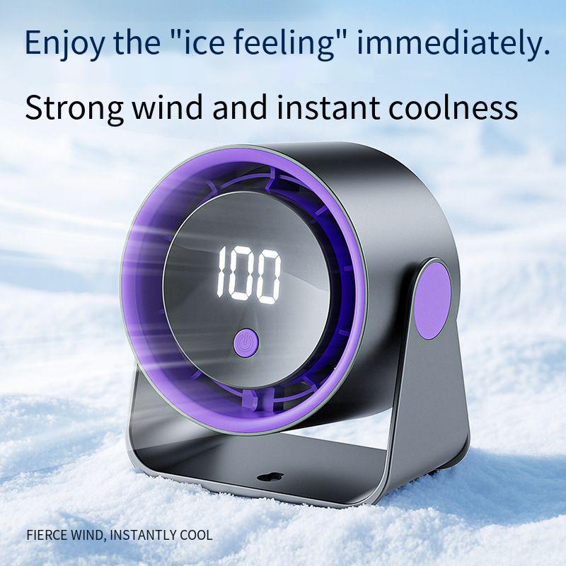 Hot-Selling Desktop Household High-Speed Office Small Electric USB Rechargeable Circulation Fan_voghion.com