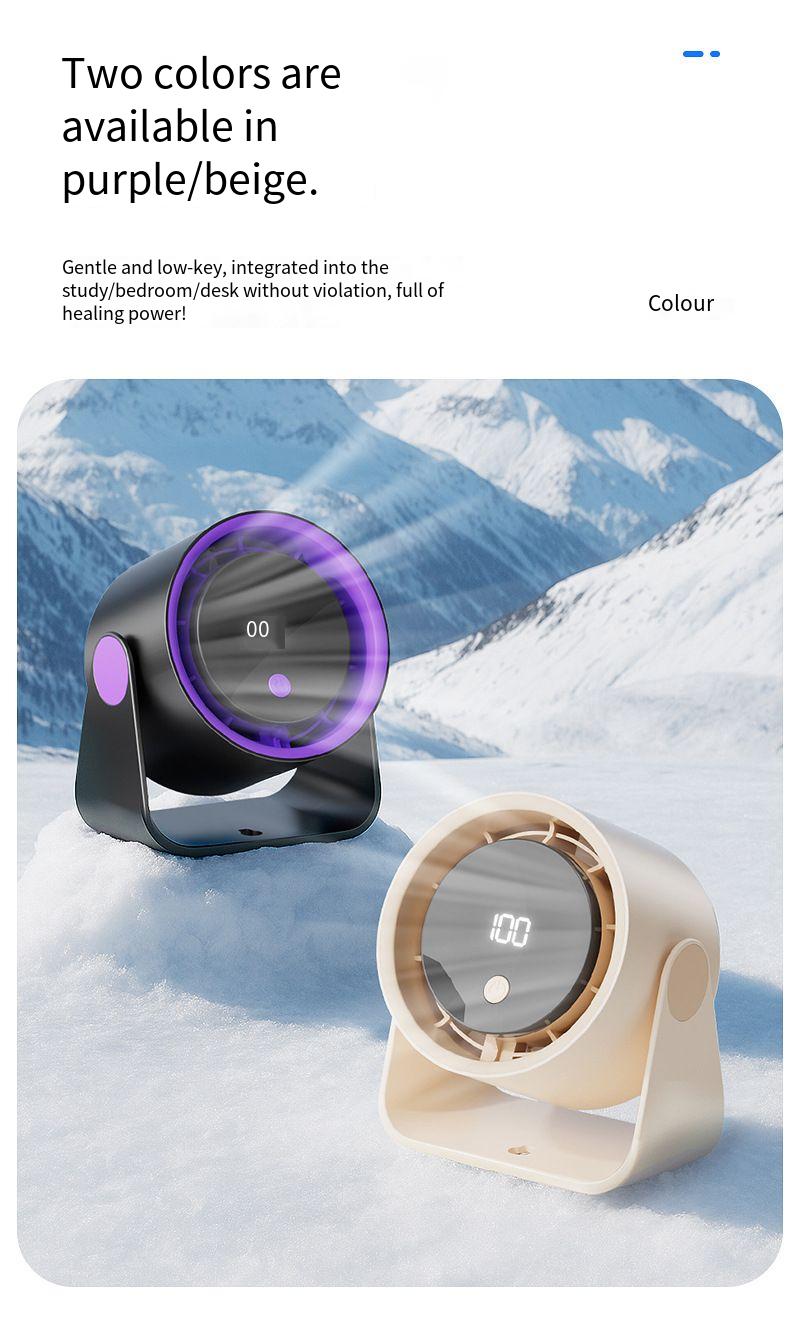 Usb Desk Fan Rechargeable High Speed Portable Office Cooling Fan_voghion.com