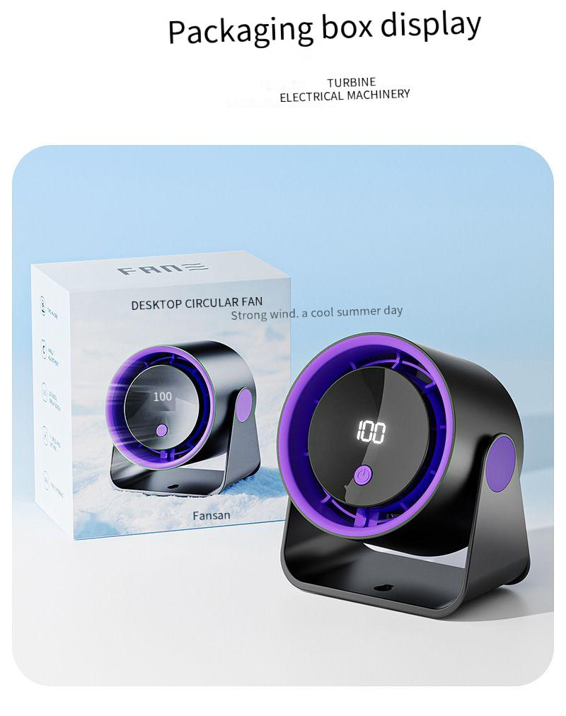 Usb Desk Fan Rechargeable High Speed Portable Office Cooling Fan_voghion.com