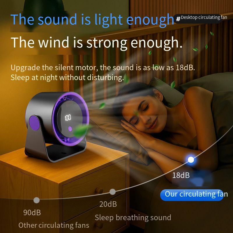 Hot-Selling Desktop Household High-Speed Office Small Electric USB Rechargeable Circulation Fan_voghion.com
