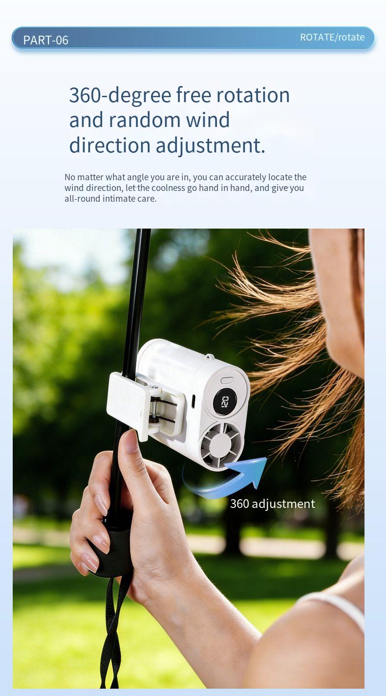Portable Handheld Fan Desktop Rechargeable Cooling Fan_voghion.com