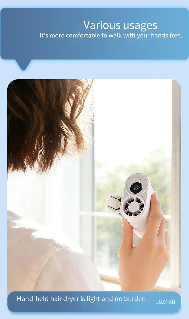 Portable Handheld Fan Desktop Rechargeable Cooling Fan_voghion.com
