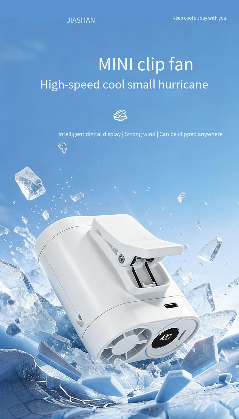 Portable Handheld Fan Desktop Rechargeable Cooling Fan_voghion.com