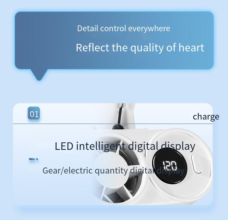 Portable Handheld Fan Desktop Rechargeable Cooling Fan_voghion.com