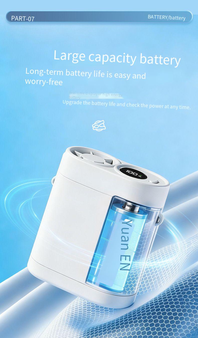 Portable Handheld Fan Desktop Rechargeable Cooling Fan_voghion.com