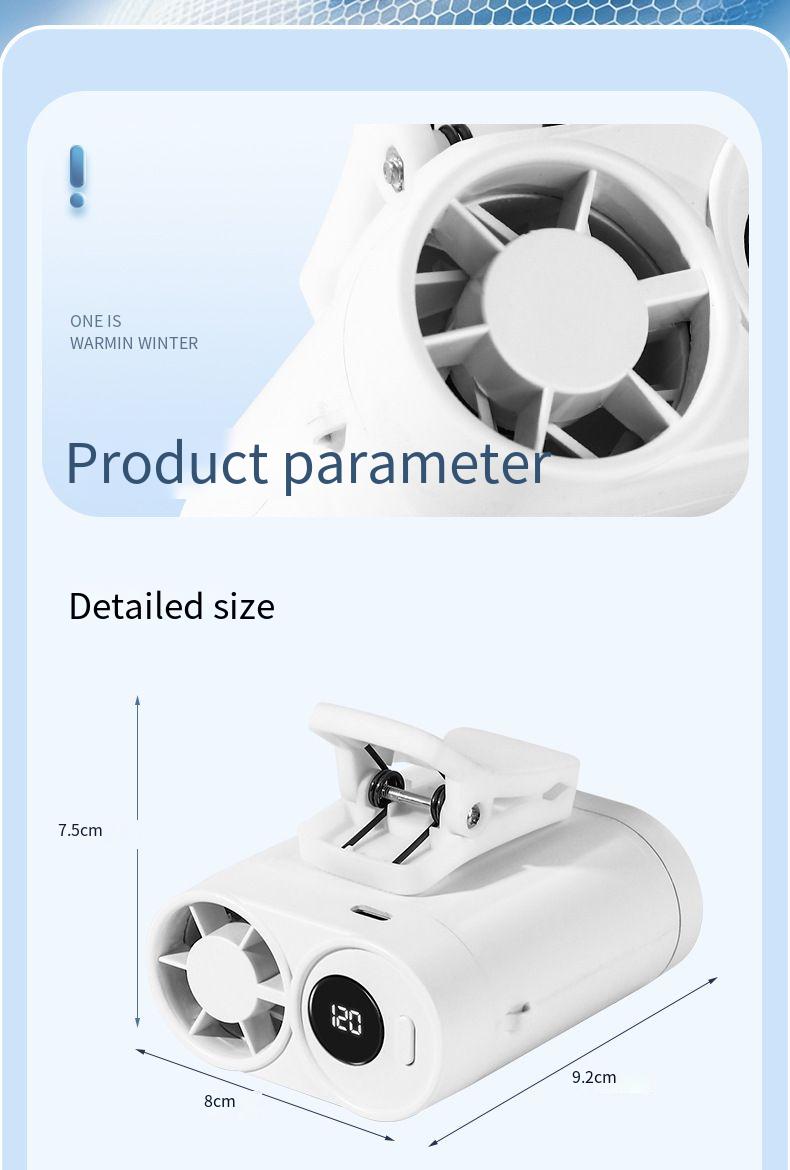 Portable Handheld Fan Desktop Rechargeable Cooling Fan_voghion.com