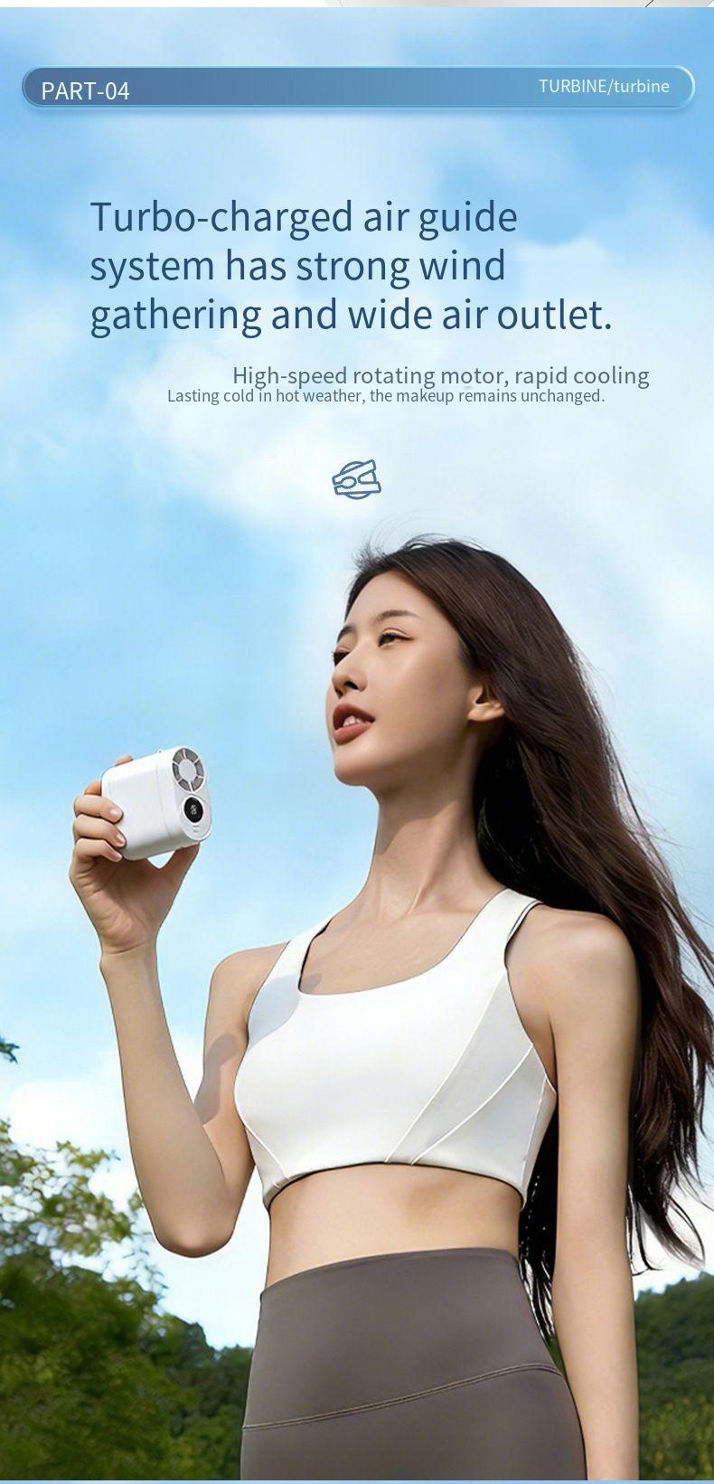 Portable Handheld Fan Desktop Rechargeable Cooling Fan_voghion.com