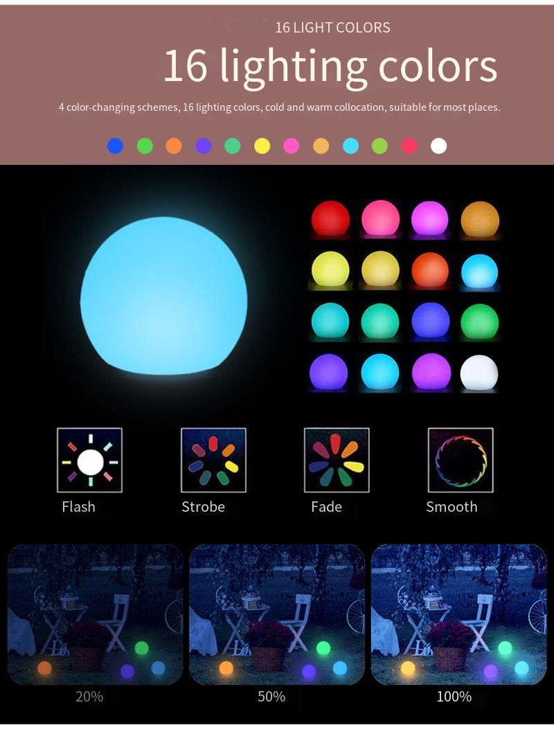 Best-selling Floating LED Round , Luminous Ball With Remote Control_voghion.com