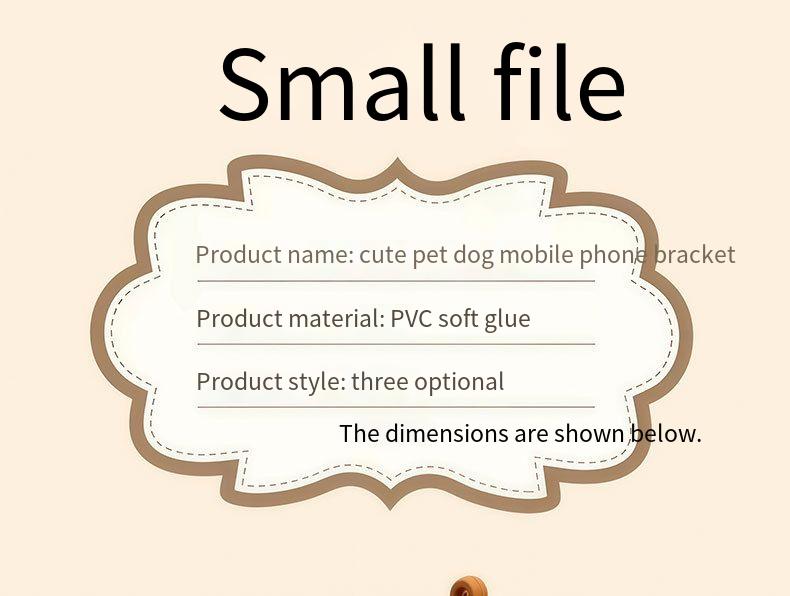 Creative Puppy Phone Stand Desktop Decoration Figurine Ornament_voghion.com