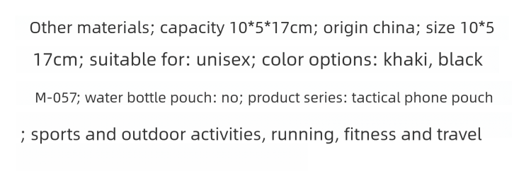 Outdoor Tactical Multi-Functional Nylon 7inch Sports Phone CS Training Military Enthusiast Molle Accessory Waist Bag_voghion.com