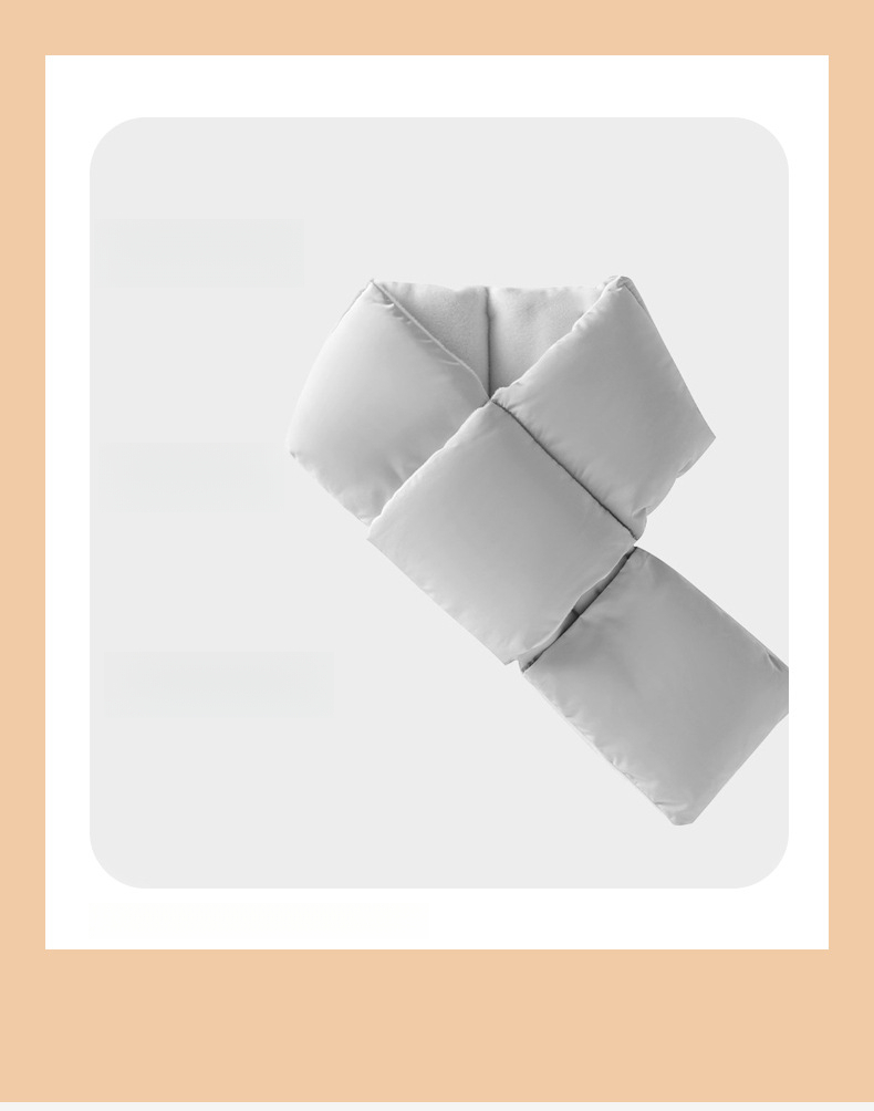 Koreanischer Stil: Warmer, hochwertiger, dicker Daunenschal für Damen – ideal für den Winter._voghion.com