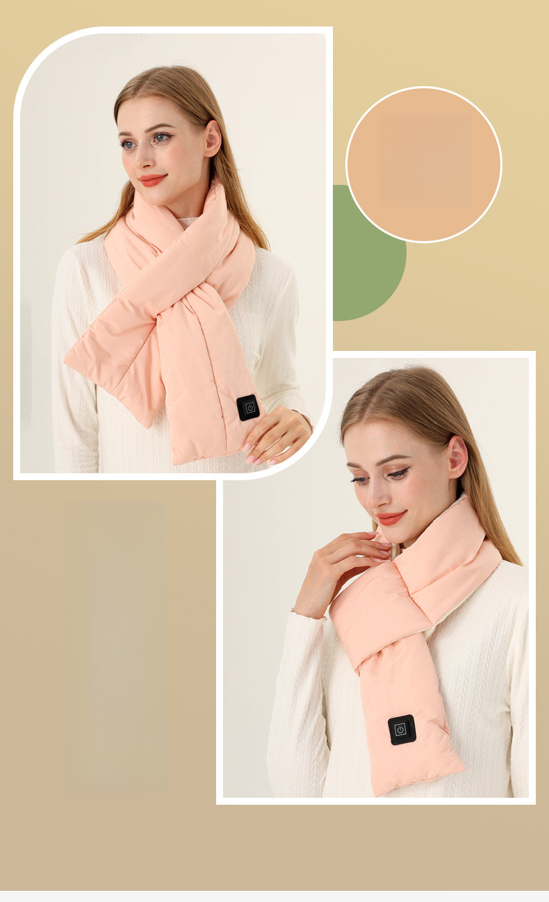 Koreanischer Stil: Warmer, hochwertiger, dicker Daunenschal für Damen – ideal für den Winter._voghion.com