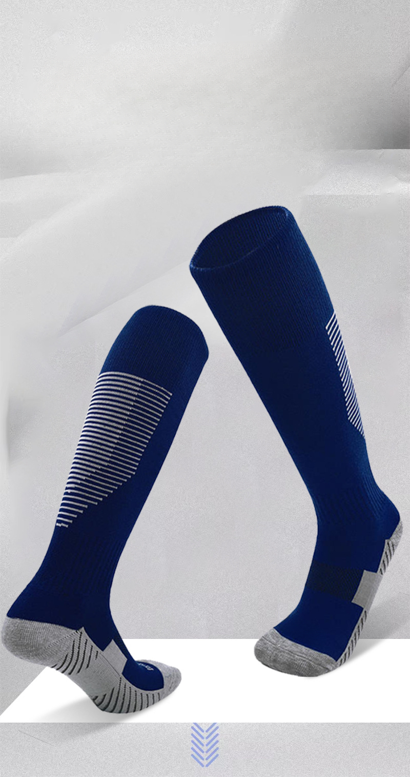 Autumn Winter Adult High Football Non-Slip Towel Bottom Sports Children Men Over Knee Long Tube Socks_voghion.com
