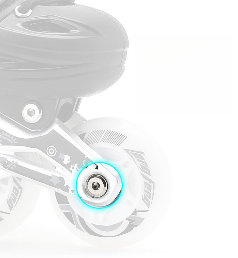 Pattini in linea per adulti e bambini, set completo per principianti, pattini a rotelle unisex professionali per studenti universitari_voghion.com