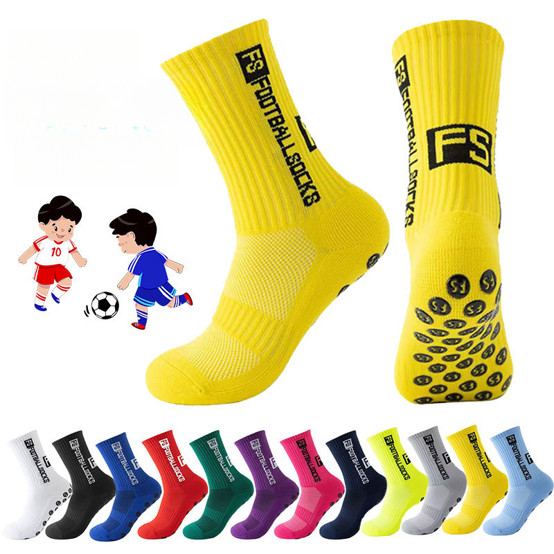 Children's Sports FS Football Non-Slip Long Mid-Calf Compression Basketball Youth Socks_voghion.com