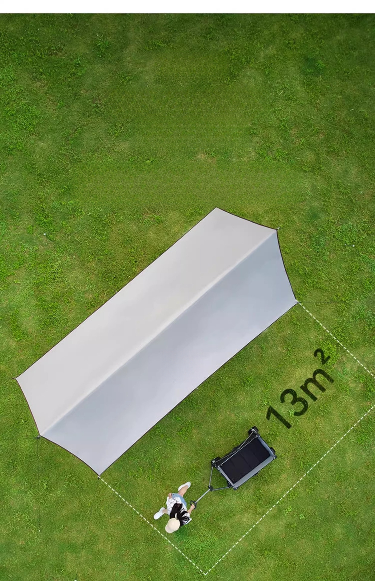 Tenda da campeggio per esterni, 3-4 persone, per picnic, con rivestimento nero, antipioggia, quadrata, ispessita_voghion.com