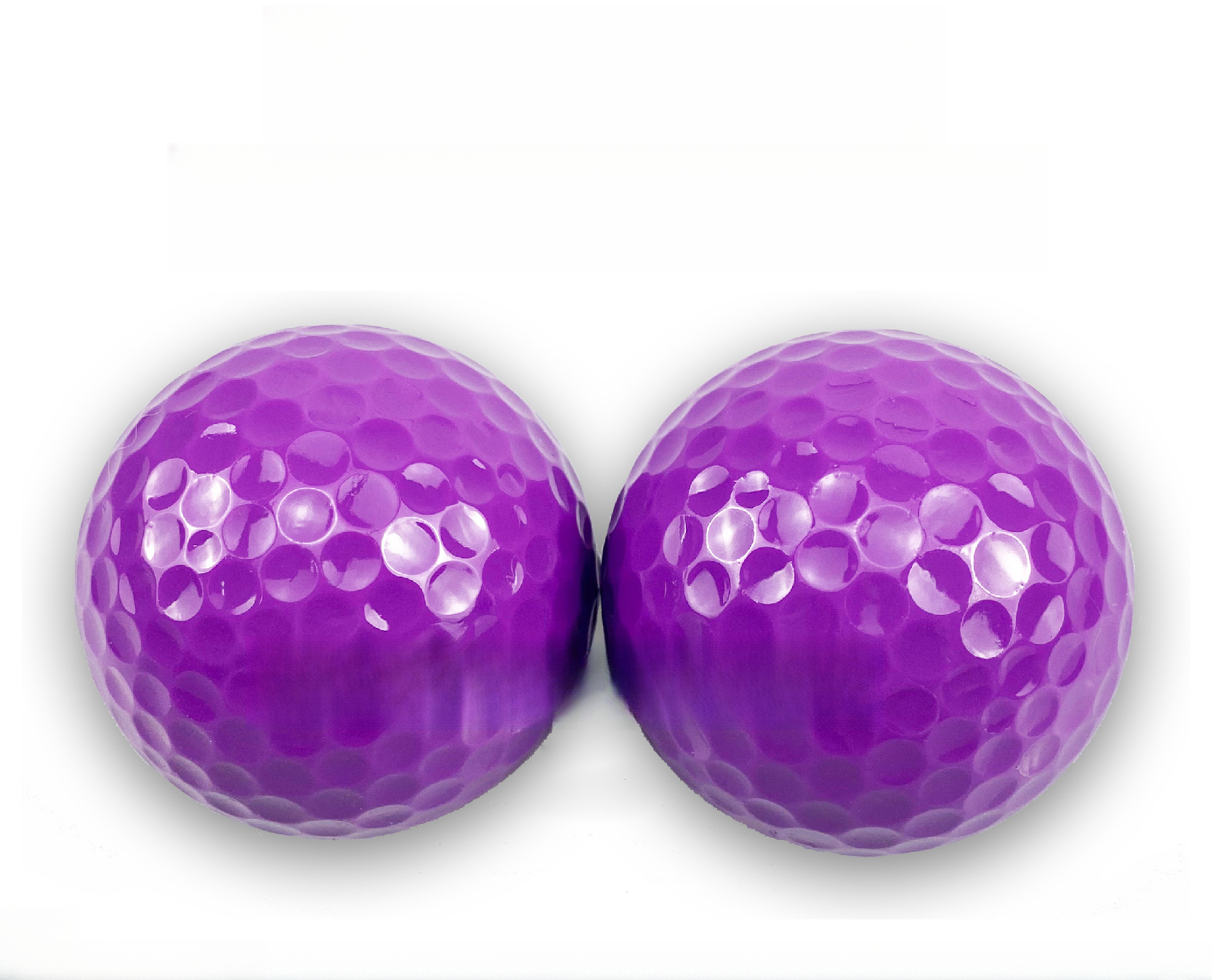 Brand New Purple Golf Double Layer Color Practice Competition Ball Printable_voghion.com