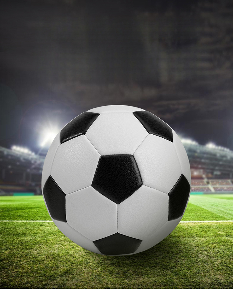 Pallone da calcio da allenamento per bambini, 4 studenti, 3, in gomma PVC cucita a macchina, taglia 5_voghion.com