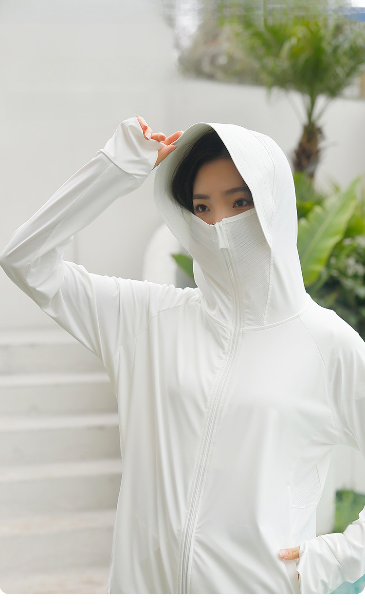 Unisex Ice Silk Clothing For Women, Summer 2025 New Style, Large Brim, UV Protection, Breathable Sun Protection Jacket_voghion.com
