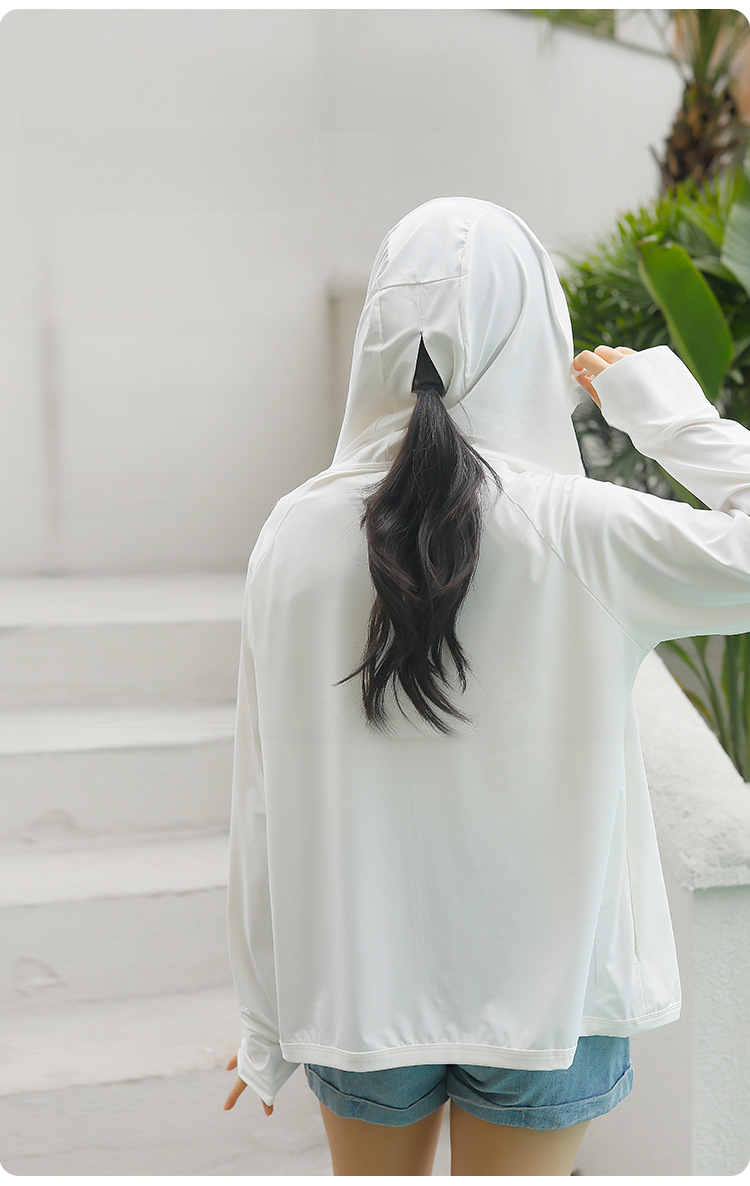 Unisex Ice Silk Clothing For Women, Summer 2025 New Style, Large Brim, UV Protection, Breathable Sun Protection Jacket_voghion.com