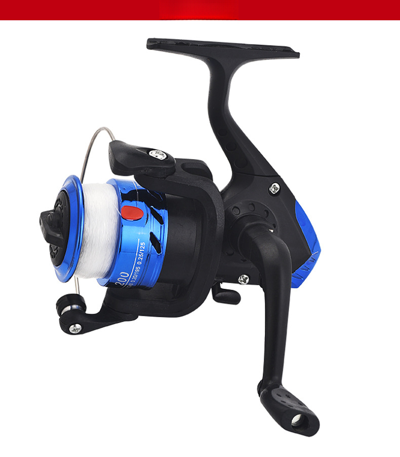 Tipo 200 con lenza, mulinello da spinning, attrezzatura, canna da pesca con esche artificiali, mulinello da pesca_voghion.com