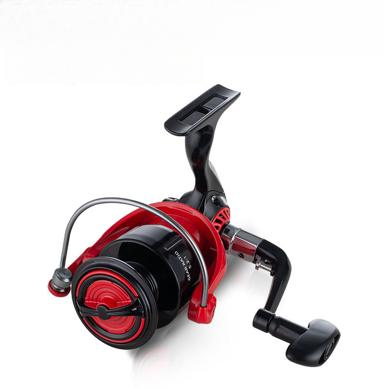 Moulinet de pêche Leyu King Ao Shark AS Metal Spinning Noir Rouge FD Longue Course Ligne Anchor Fish_voghion.com