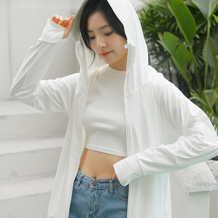 Unisex Ice Silk Clothing For Women, Summer 2025 New Style, Large Brim, UV Protection, Breathable Sun Protection Jacket_voghion.com