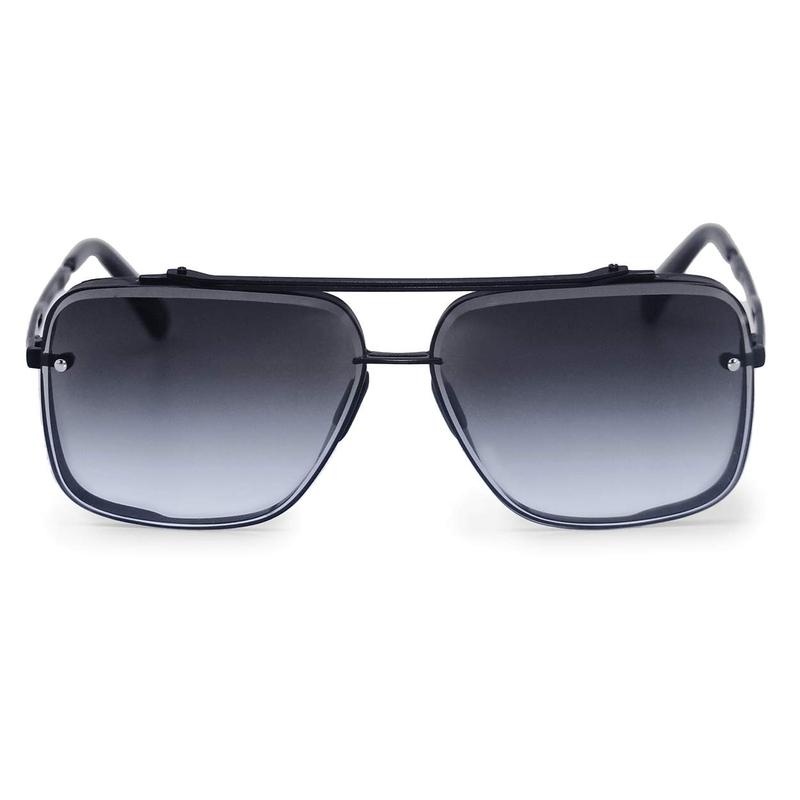 New Style European And American Retro Thick Square Frame, Double Bridge Punk Metal Men's Sunglasses, Special For_voghion.com