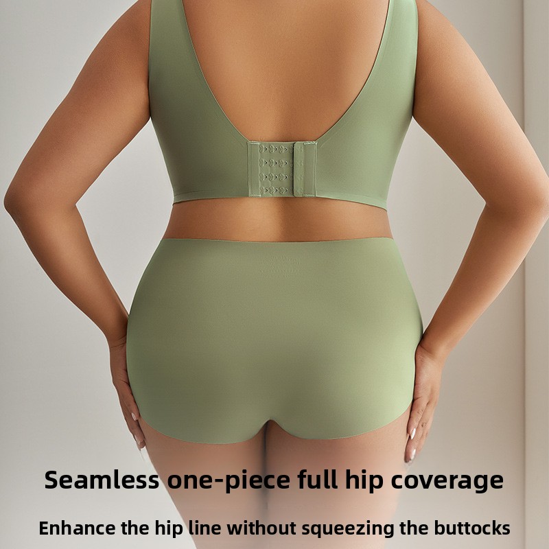 Cross-border Plus-size Seamless Large-size Women's Bra, Minimizes Large Busts, Prevents Sagging, Comfortable, Wireless,_voghion.com