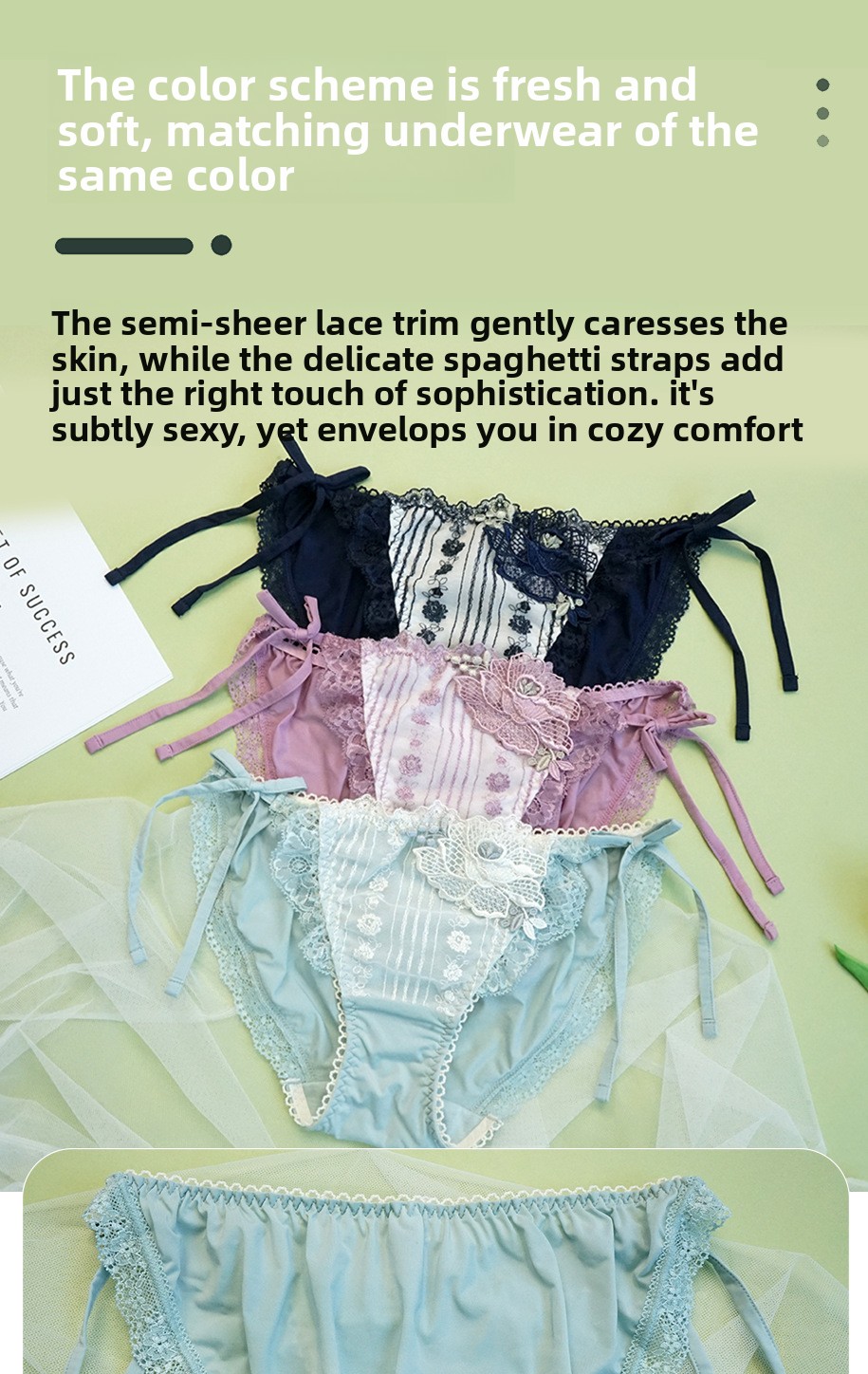 Comfortable Push-up Bra And Brief Set For Large Busts, Breathable_voghion.com