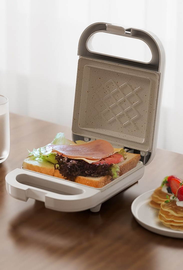 Frunuts Sandwich Frühstück Rand Drücken Multifunktionale Haushalt Kleine Waffel Maker Brot Toaster_voghion.com