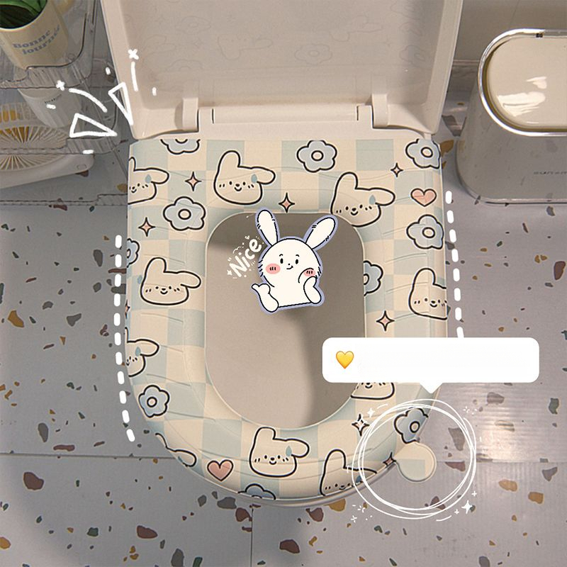 EVA Cover Cute All-Season Waterproof Thickened Household Ring Wipeable Portable Toilet Seat Cushion_voghion.com
