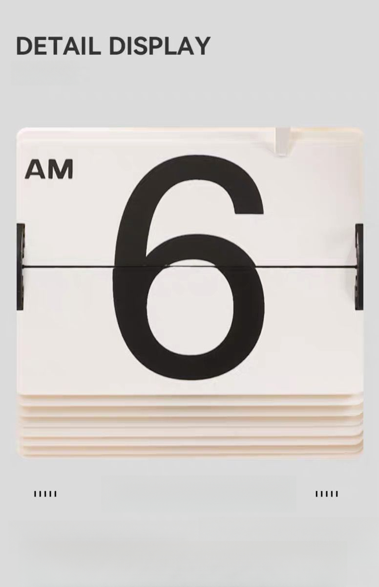 Orologio digitale da scrivania in legno massello con funzione di cambio pagina automatico, un elemento decorativo ideale per il soggiorno._voghion.com