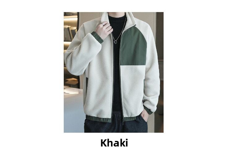 Men's Fleece Jacket For Spring Autumn And Winter Casual Style_voghion.com