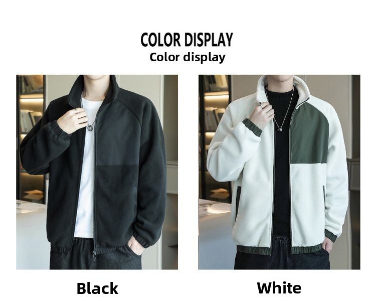 Men's Fleece Jacket For Spring Autumn And Winter Casual Style_voghion.com