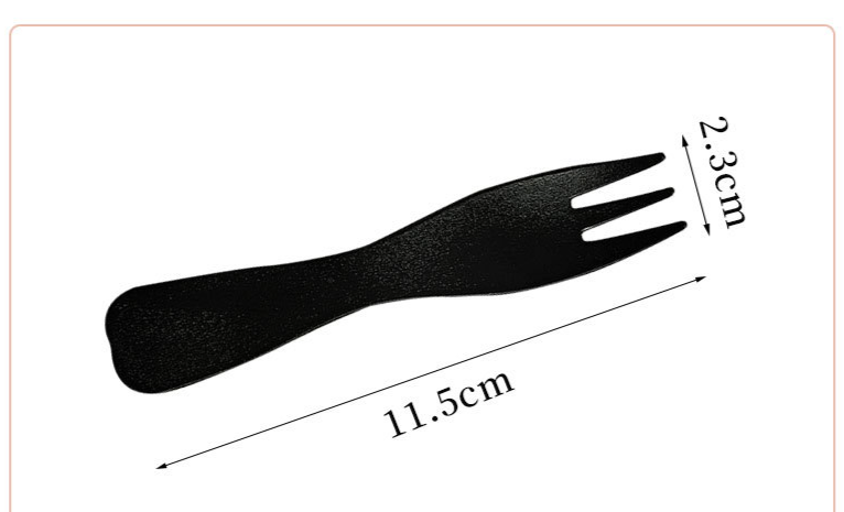 Forchette da dessert per frutta, colorate, curve, ispessite, a tre denti, usa e getta, in plastica, per torta di compleanno, confezione da 5_voghion.com
