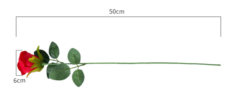 Flor artificial de rosa decoração para sala e mesa de jantar_voghion.com