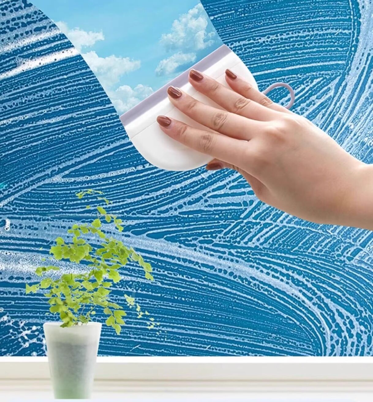 Small Glass Cleaning Tool Bathroom Sink Mini Squeegee_voghion.com