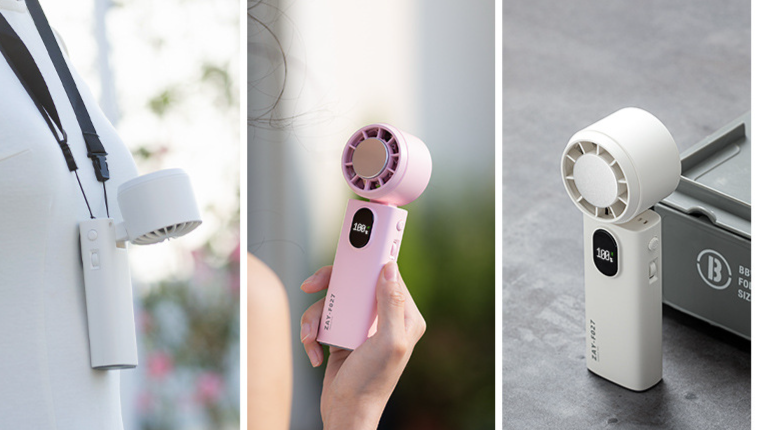 2026 New Ice Compress High-Speed Semiconductor Cooling Handheld Portable Rechargeable Foldable Small Fan_voghion.com