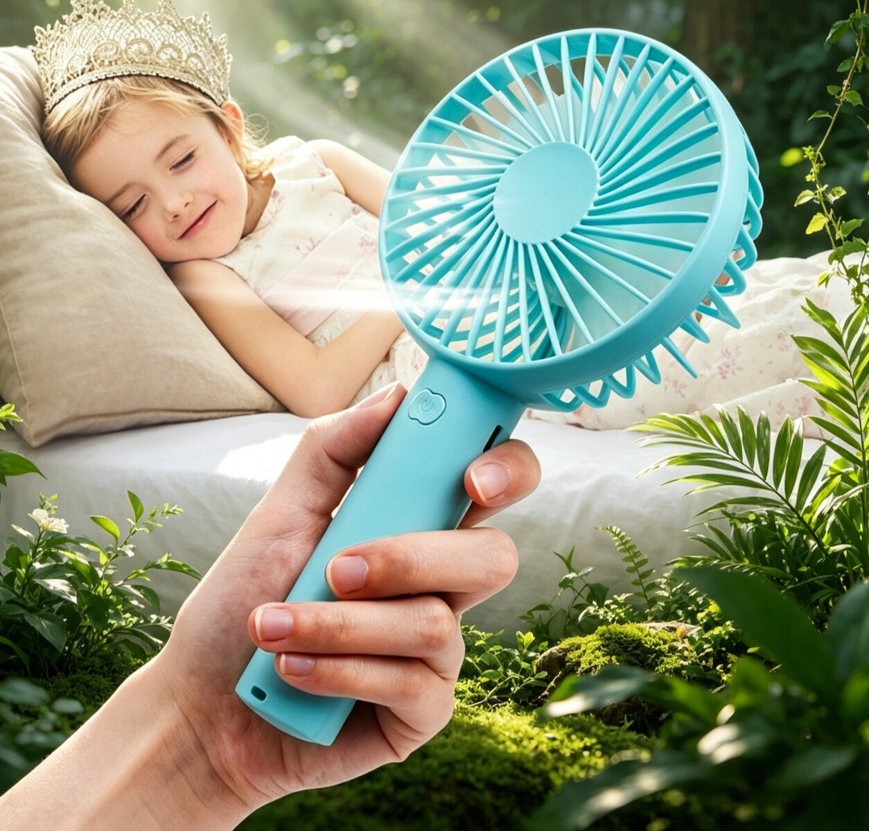 Cross-border N9 Mini Portable Handheld USB Rechargeable Fan, Strong Wind, Silent Desktop Hand-held Fan_voghion.com